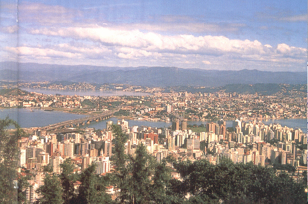 Vista a�ra de FLORIAN�POLIS